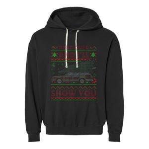 Christmas Vacation Bend Over And ILl Show You Xmas Garment-Dyed Fleece Hoodie