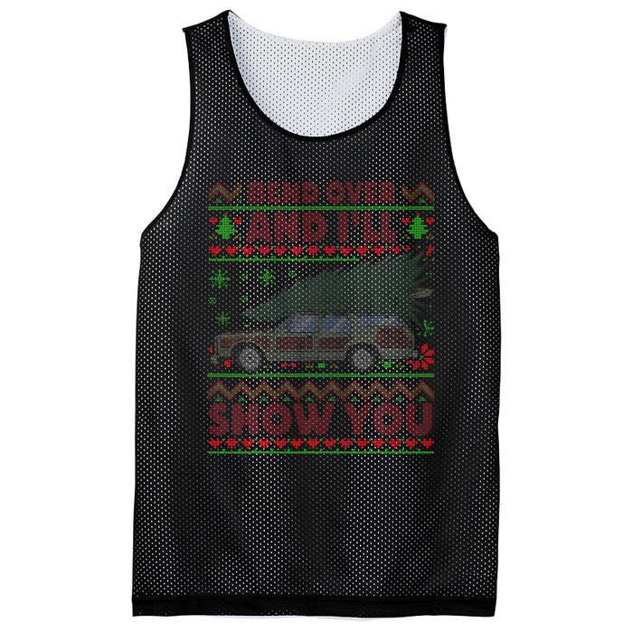 Christmas Vacation Bend Over And ILl Show You Xmas Mesh Reversible Basketball Jersey Tank