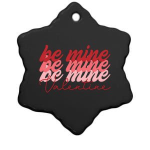 Cute Valentine's Be Mine Ceramic Star Ornament