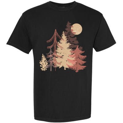 Cute Vintage Boho Pinetree Forest Garment-Dyed Heavyweight T-Shirt