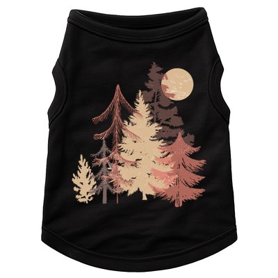 Cute Vintage Boho Pinetree Forest Doggie Tank