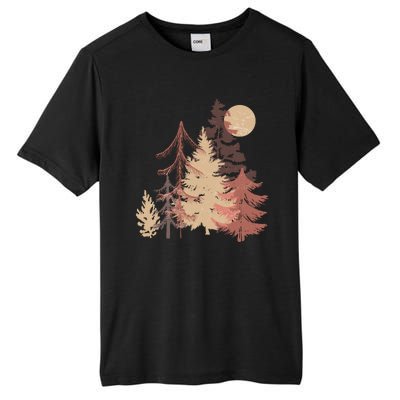 Cute Vintage Boho Pinetree Forest Tall Fusion ChromaSoft Performance T-Shirt