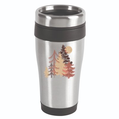 Cute Vintage Boho Pinetree Forest 16oz Travel Tumbler