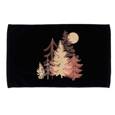 Cute Vintage Boho Pinetree Forest Microfiber Hand Towel