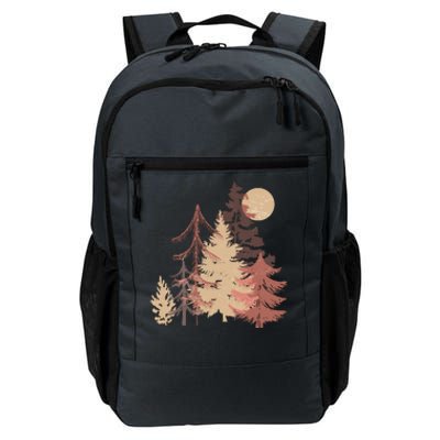 Cute Vintage Boho Pinetree Forest Daily Commute Backpack