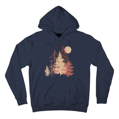 Cute Vintage Boho Pinetree Forest Hoodie