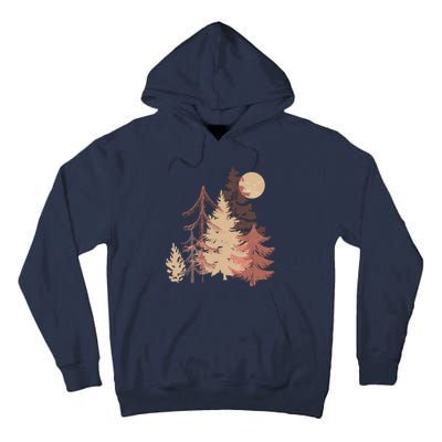 Cute Vintage Boho Pinetree Forest Tall Hoodie