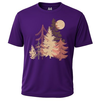 Cute Vintage Boho Pinetree Forest Performance Shirt