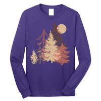 Cute Vintage Boho Pinetree Forest Long Sleeve Shirt