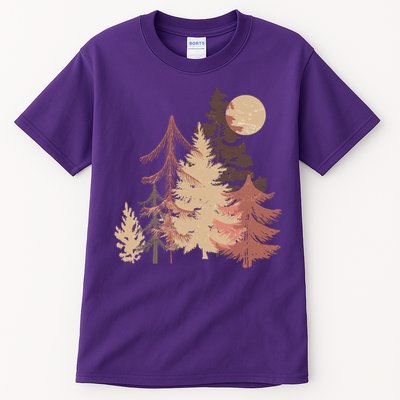 Cute Vintage Boho Pinetree Forest Tall T-Shirt