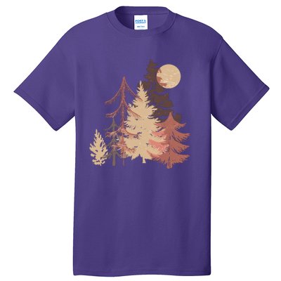 Cute Vintage Boho Pinetree Forest Tall T-Shirt