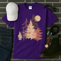 Cute Vintage Boho Pinetree Forest Tall T-Shirt