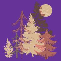 Cute Vintage Boho Pinetree Forest Tall T-Shirt