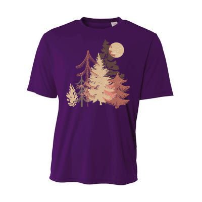 Cute Vintage Boho Pinetree Forest Performance Sprint T-Shirt