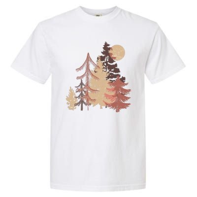 Cute Vintage Boho Pinetree Forest Garment-Dyed Heavyweight T-Shirt