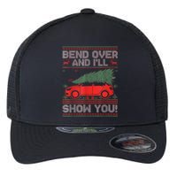 Christmas Vacation Bend Over And ILl Show You Xmas Couple Flexfit Unipanel Trucker Cap