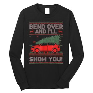 Christmas Vacation Bend Over And ILl Show You Xmas Couple Long Sleeve Shirt