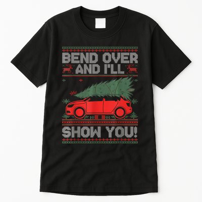 Christmas Vacation Bend Over And ILl Show You Xmas Couple Tall T-Shirt