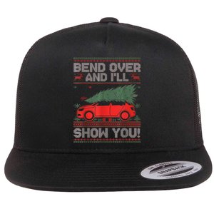 Christmas Vacation Bend Over And ILl Show You Xmas Couple Flat Bill Trucker Hat