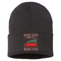 Christmas Vacation Bend Over And ILl Show You Xmas Couple Sustainable Knit Beanie