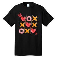 Cute Valentine Boy Girl Tic Tac Toe Hearts Win Tall T-Shirt