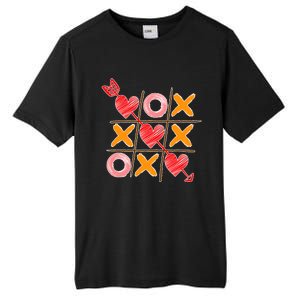 Cute Valentine Boy Girl Tic Tac Toe Hearts Win Tall Fusion ChromaSoft Performance T-Shirt