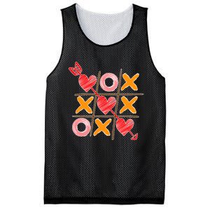 Cute Valentine Boy Girl Tic Tac Toe Hearts Win Mesh Reversible Basketball Jersey Tank