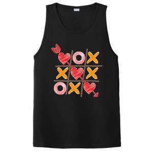 Cute Valentine Boy Girl Tic Tac Toe Hearts Win PosiCharge Competitor Tank