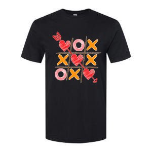 Cute Valentine Boy Girl Tic Tac Toe Hearts Win Softstyle CVC T-Shirt