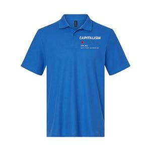 Capitalism Very Bad Would Not Recommend One Star Softstyle Adult Sport Polo