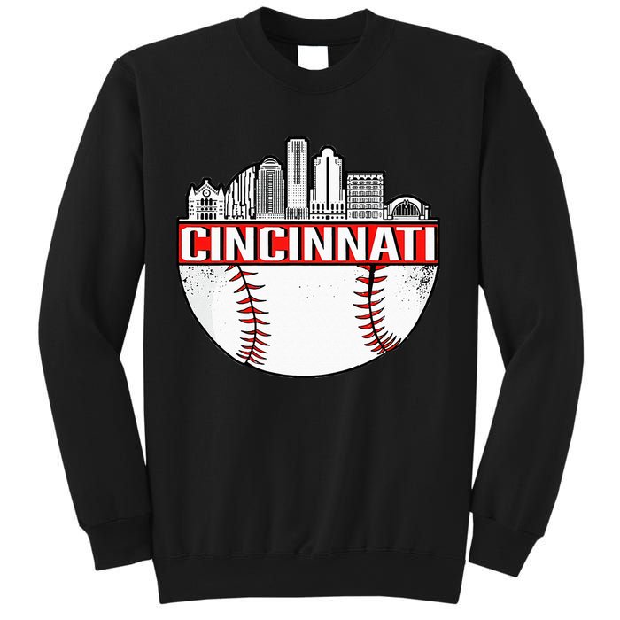 Cincinnati Vintage Baseball Distressed Gameday Retro Sweatshirt