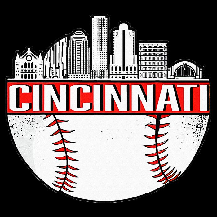 Cincinnati Vintage Baseball Distressed Gameday Retro Baby Bodysuit