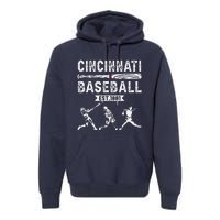 Cincinnati Vintage Baseball Lover Premium Hoodie