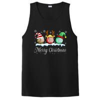 Christmas Volleyball Ball Santa Hat Funny Sport Xmas PosiCharge Competitor Tank