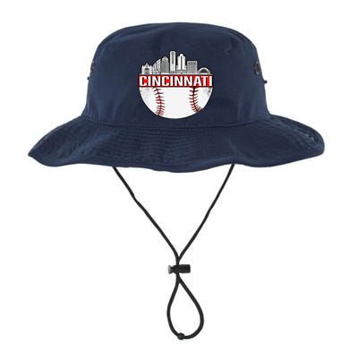 Cincinnati Vintage Baseball Distressed Retro Legacy Cool Fit Booney Bucket Hat