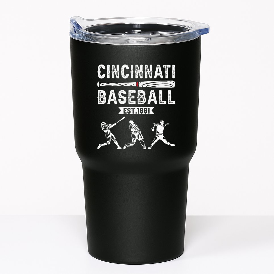 Cincinnati Vintage Baseball Lover Tumbler