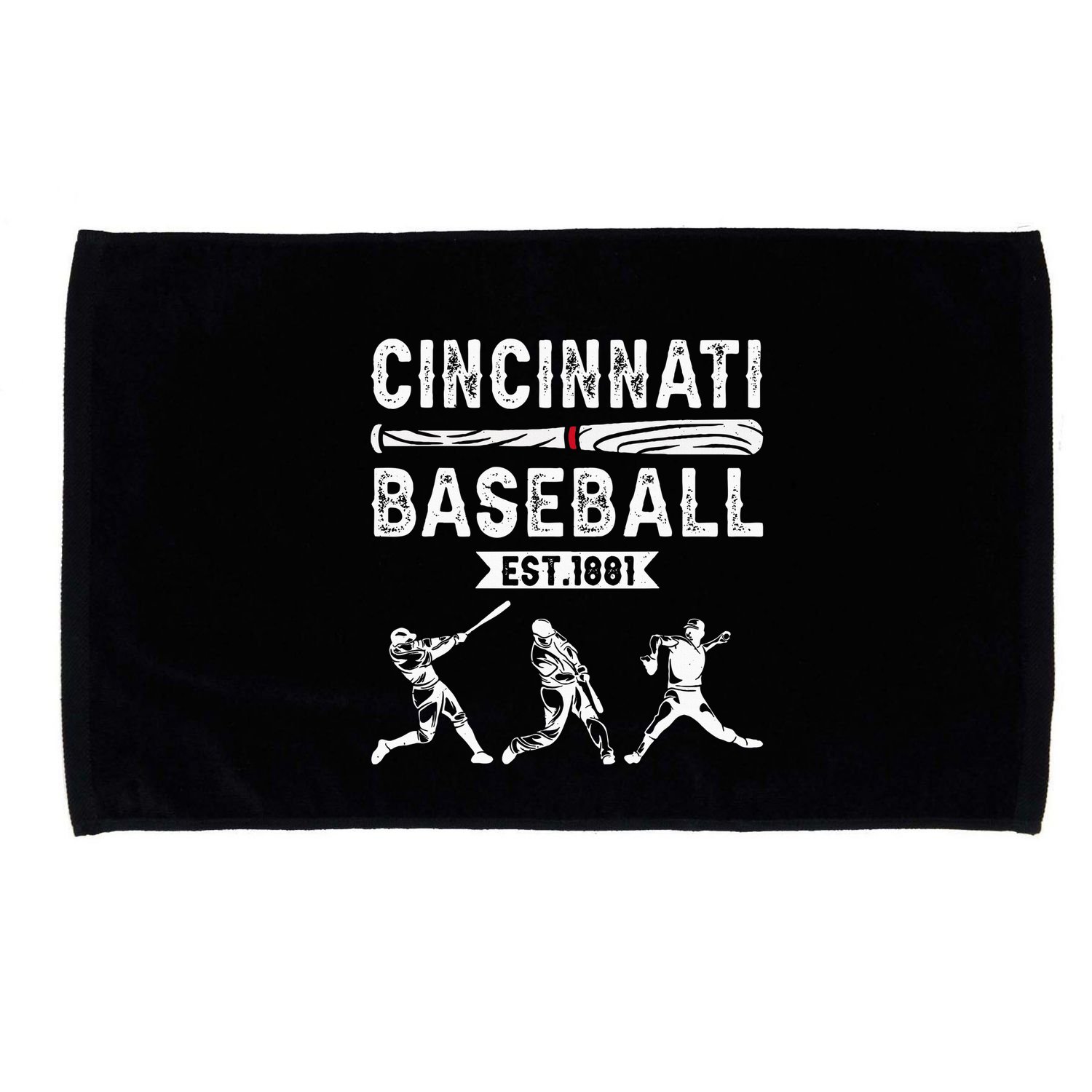 Cincinnati Vintage Baseball Lover Microfiber Hand Towel
