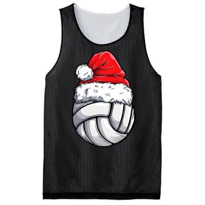 Christmas Volleyball Ball Santa Hat Funny Sport Xmas Mesh Reversible Basketball Jersey Tank