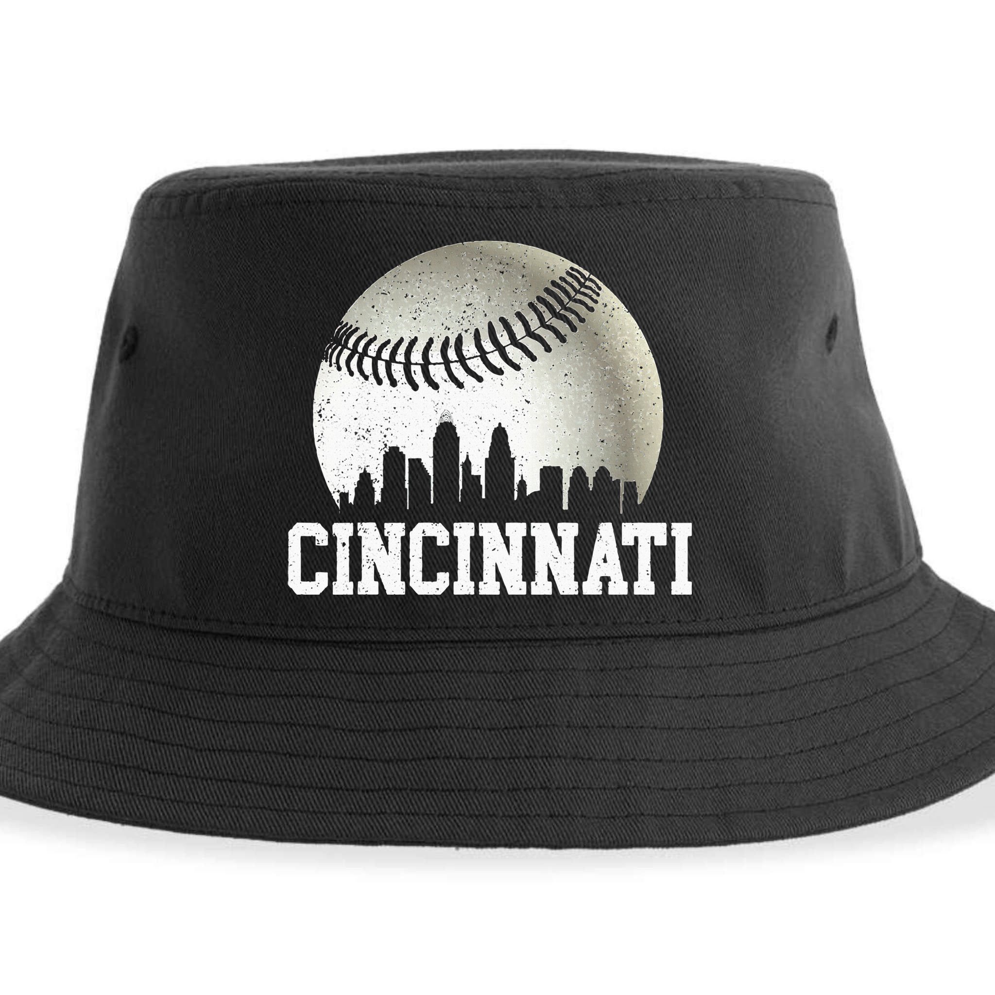 Cincinnati Vintage Baseball Sustainable Bucket Hat