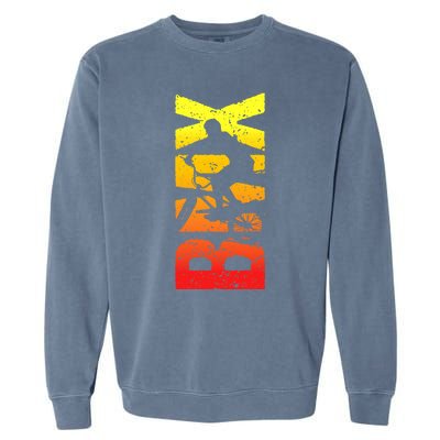 Cool Vintage Bmx Bike Fan Racing For Boy Girl Garment-Dyed Sweatshirt