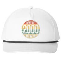 Circular Vintage Best of 2000 23 Year Old Gift 23rd Birthday Snapback Five-Panel Rope Hat