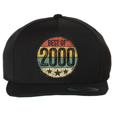 Circular Vintage Best of 2000 23 Year Old Gift 23rd Birthday Wool Snapback Cap