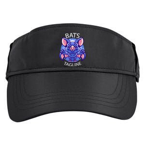 Cute Vampire Bats Adult Drive Performance Visor