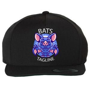 Cute Vampire Bats Wool Snapback Cap