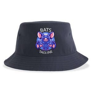 Cute Vampire Bats Sustainable Bucket Hat