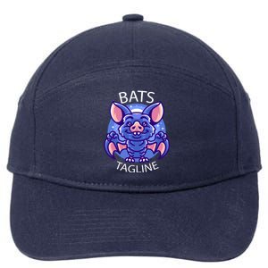 Cute Vampire Bats 7-Panel Snapback Hat