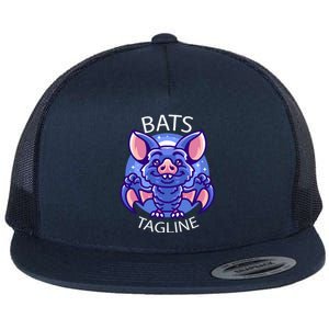 Cute Vampire Bats Flat Bill Trucker Hat