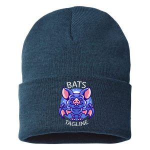 Cute Vampire Bats Sustainable Knit Beanie