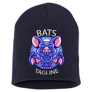 Cute Vampire Bats Short Acrylic Beanie