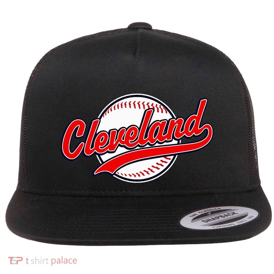 Cleveland Vintage Baseball Throwback Retro Design Flatbill Hat